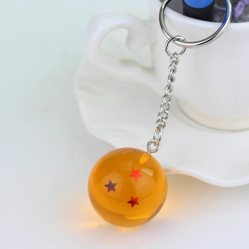 Japanese Anime Dragon Series 1-7 Stars Balls Z Stars Keychain Figures Toys Pendant Car Keyring party Gifts Cosplay Props Jewelry