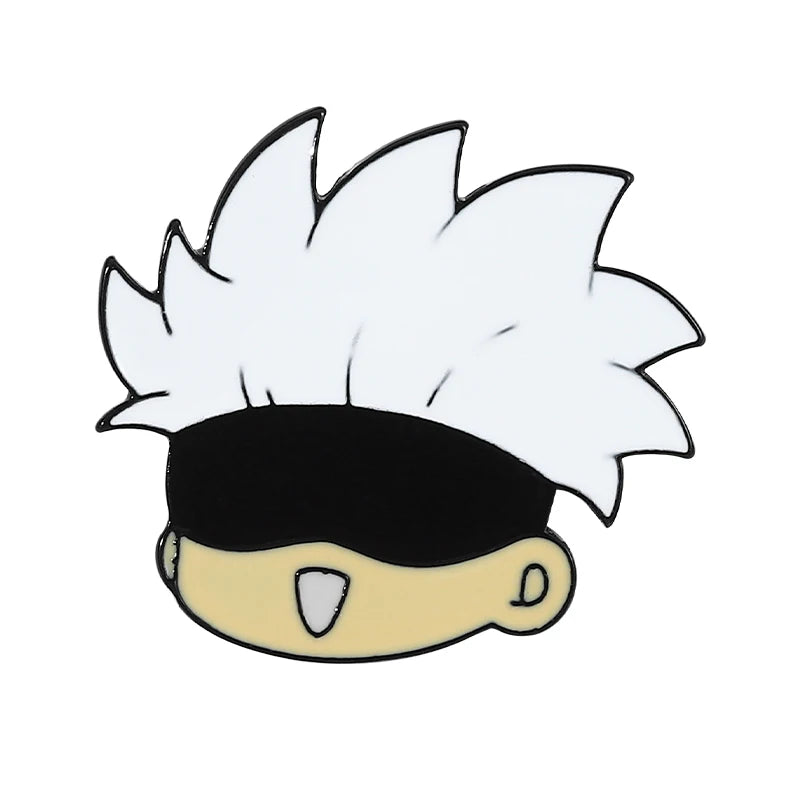 Jujutsu Kaisen Chibi Enamel Pins Gojo Satoru Itadori Yuji Custom Brooches Lapel Badges Cartoon Funny Jewelry Gift for Friends