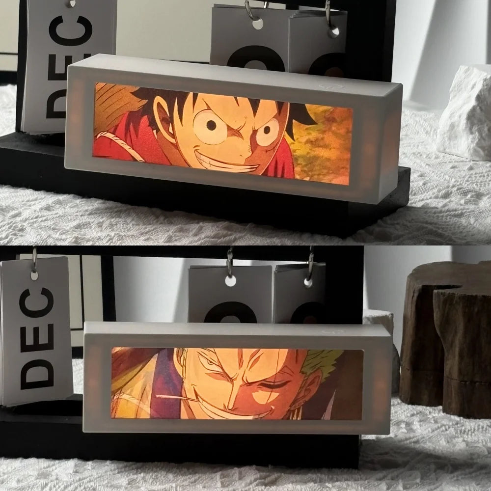 3D Anime Motion Night Light Anime Laser Lamp Box Led Light For Bedroom Desk Decor Manga Birthday Gift Table Lamps Lightbox