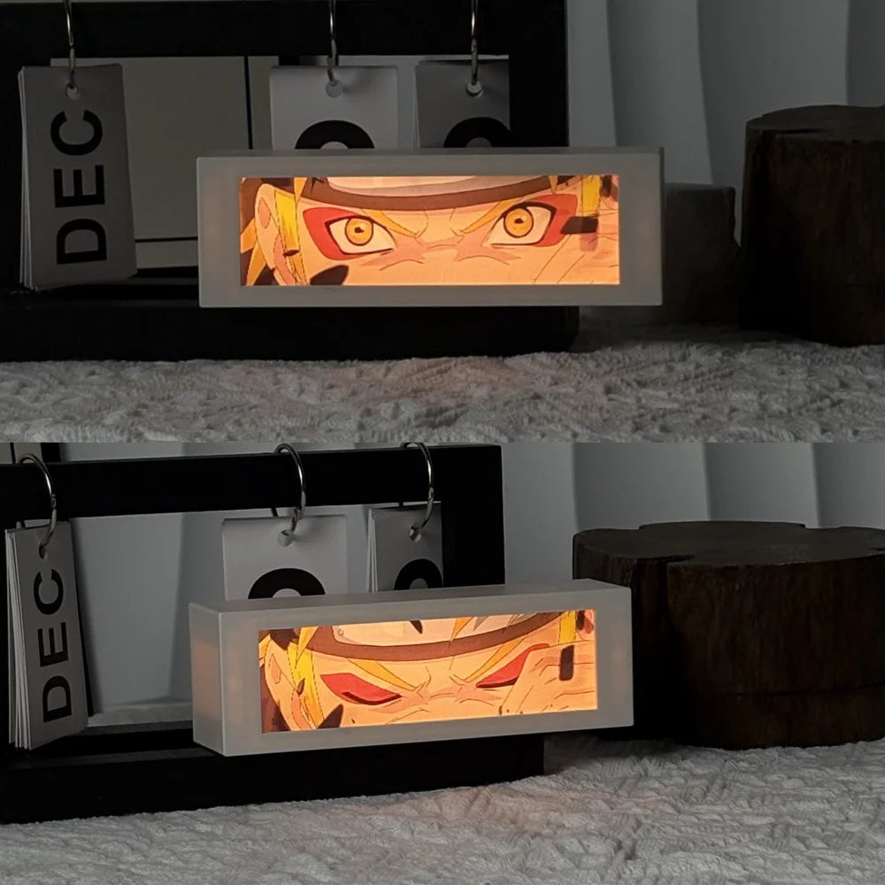 3D Anime Motion Night Light Anime Laser Lamp Box Led Light For Bedroom Desk Decor Manga Birthday Gift Table Lamps Lightbox