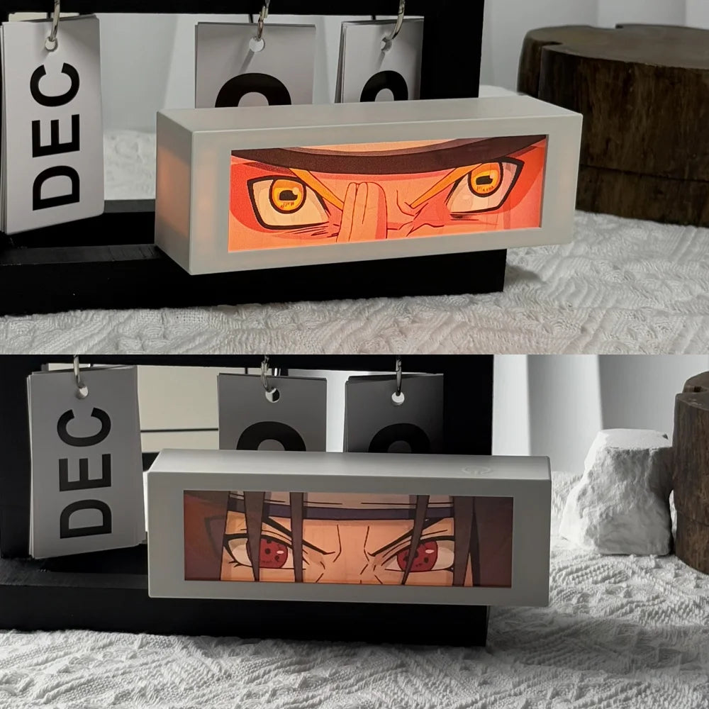 3D Anime Motion Night Light Anime Laser Lamp Box Led Light For Bedroom Desk Decor Manga Birthday Gift Table Lamps Lightbox