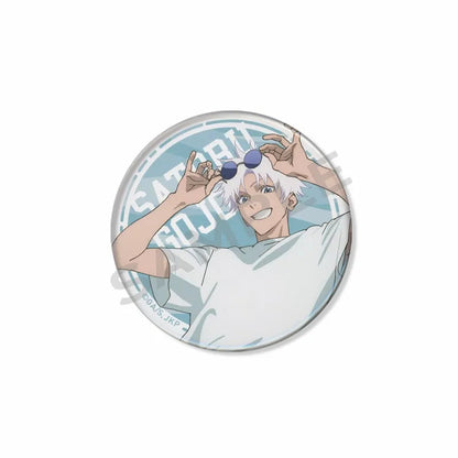 Anime Character Satoru Gojo Tinplate Enamel Brooch Pins Cute Creative Cartoon Figure Badge Pin Accessories Fans Collection Gifts