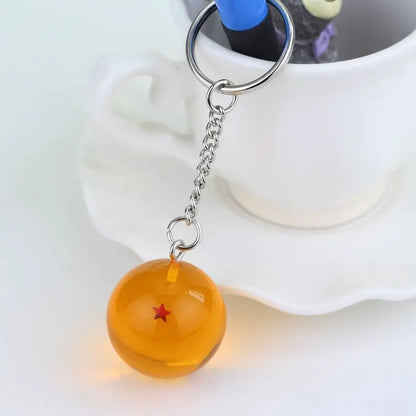 Japanese Anime Dragon Series 1-7 Stars Balls Z Stars Keychain Figures Toys Pendant Car Keyring party Gifts Cosplay Props Jewelry