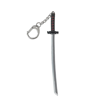 Anime Bleach Keychain Kurosaki Ichigo Ulquiorra Mask Sword Metal Pandent Keyring for Women Men Car Jewelry Fan Cosplay Prop