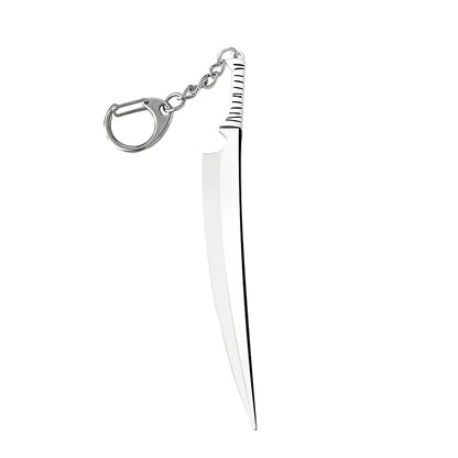 Anime Bleach Keychain Kurosaki Ichigo Ulquiorra Mask Sword Metal Pandent Keyring for Women Men Car Jewelry Fan Cosplay Prop