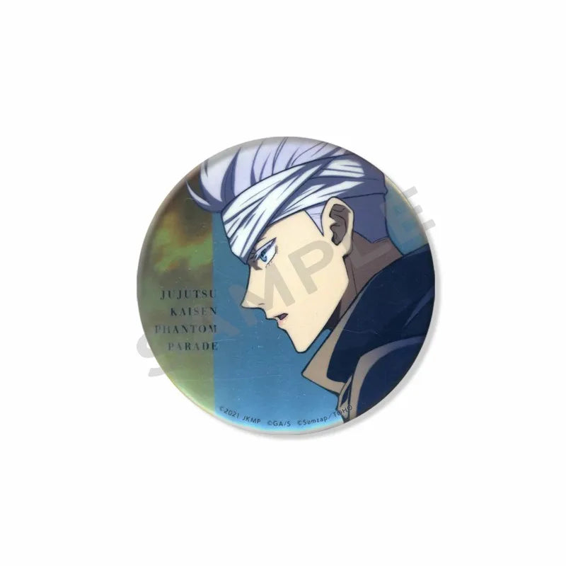 Anime Character Satoru Gojo Tinplate Enamel Brooch Pins Cute Creative Cartoon Figure Badge Pin Accessories Fans Collection Gifts