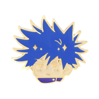 Jujutsu Kaisen Chibi Enamel Pins Gojo Satoru Itadori Yuji Custom Brooches Lapel Badges Cartoon Funny Jewelry Gift for Friends