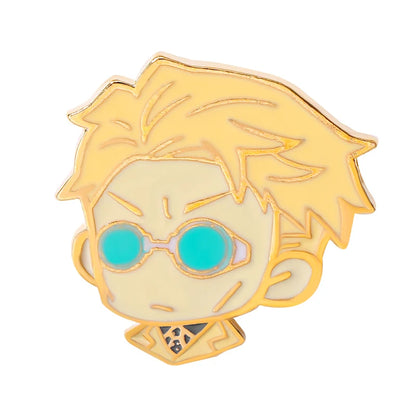 Jujutsu Kaisen Chibi Enamel Pins Gojo Satoru Itadori Yuji Custom Brooches Lapel Badges Cartoon Funny Jewelry Gift for Friends
