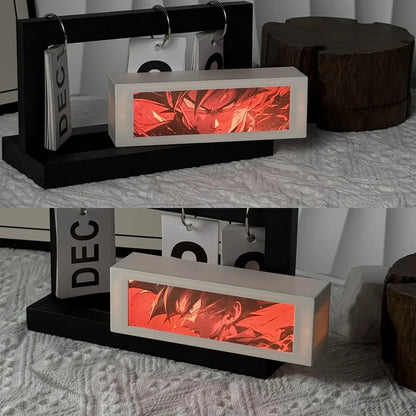 3D Anime Motion Night Light Anime Laser Lamp Box Touch Control For Bedroom Desk Decor Manga Birthday Gift Table Lamps Lightbox