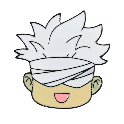 Jujutsu Kaisen Chibi Enamel Pins Gojo Satoru Itadori Yuji Custom Brooches Lapel Badges Cartoon Funny Jewelry Gift for Friends