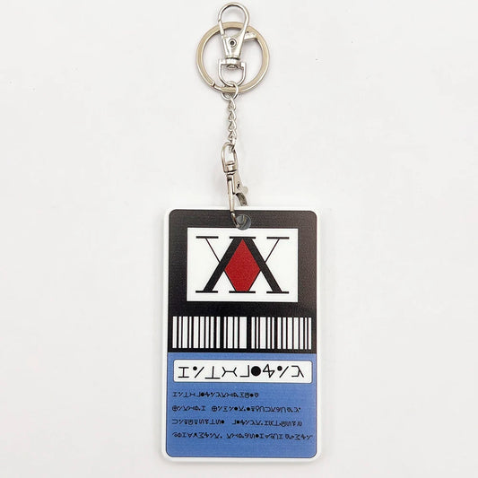 Anime Hisoka Kurapika Killua Zoldyck Cosplay Key Chain License Card Holders PVC Cards Cover Pendant Keychain Bag Accessories