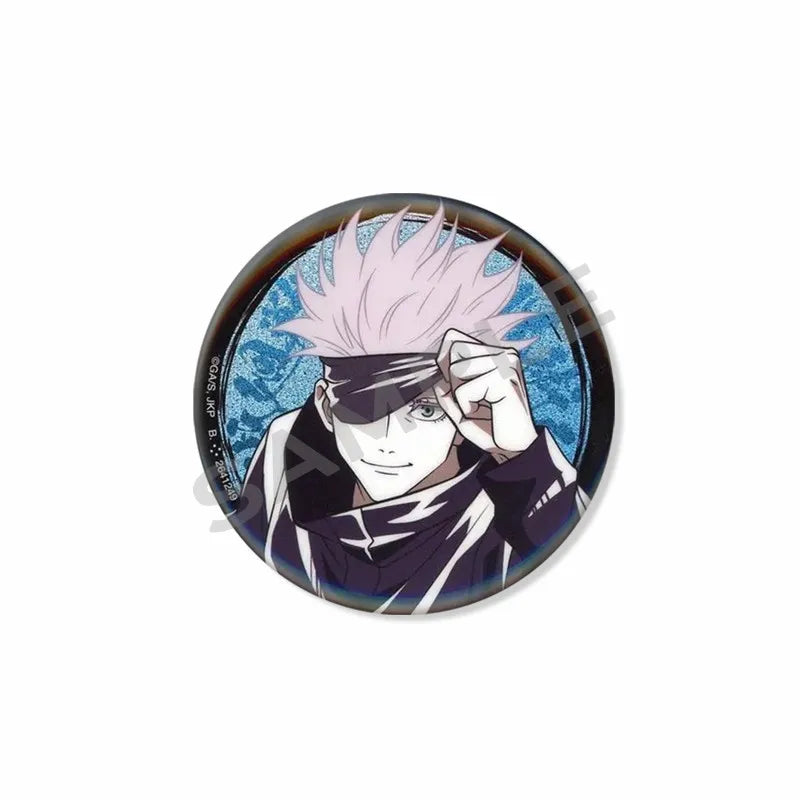 Anime Character Satoru Gojo Tinplate Enamel Brooch Pins Cute Creative Cartoon Figure Badge Pin Accessories Fans Collection Gifts