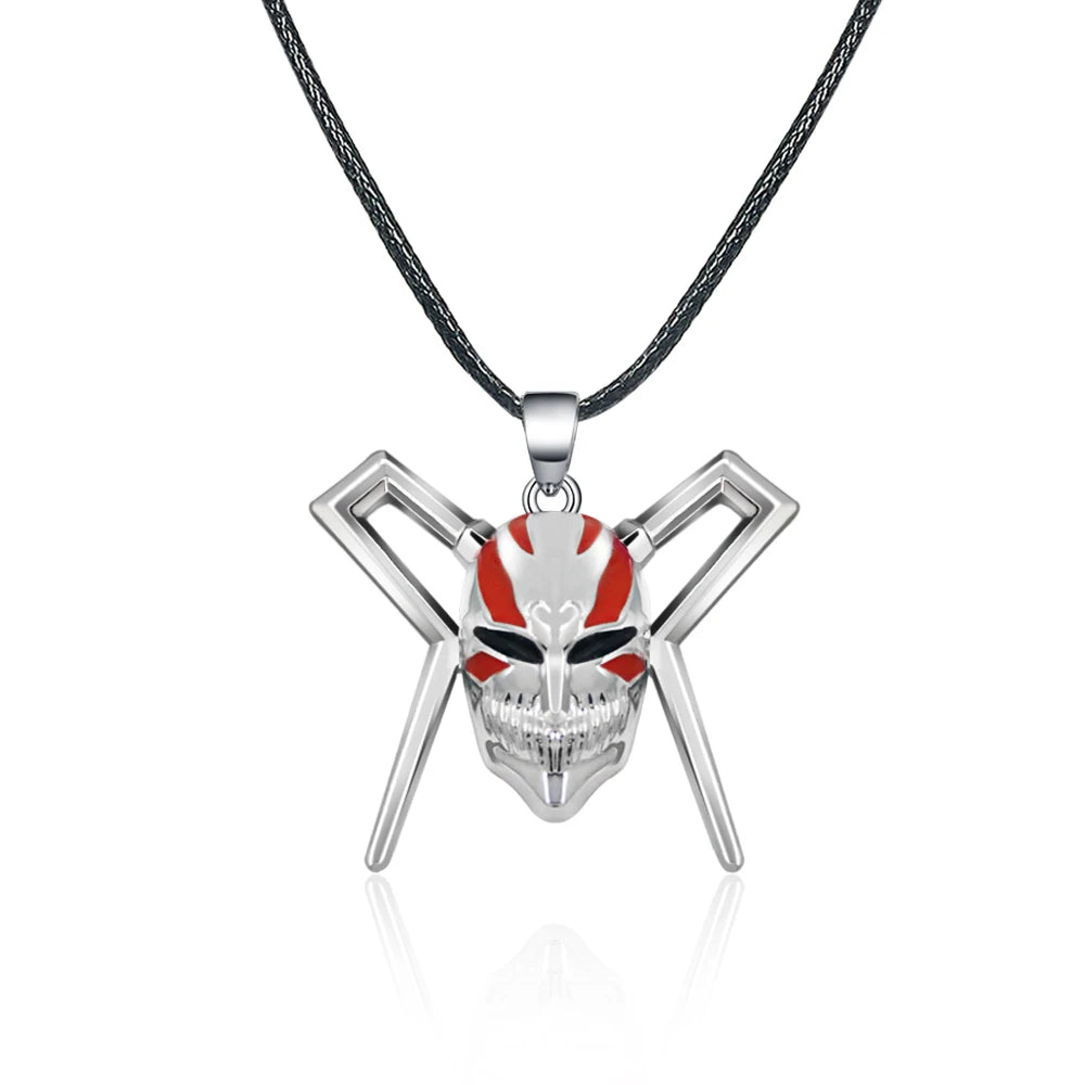 Anime Bleach Keychain Kurosaki Ichigo Ulquiorra Mask Sword Metal Pandent Keyring for Women Men Car Jewelry Fan Cosplay Prop