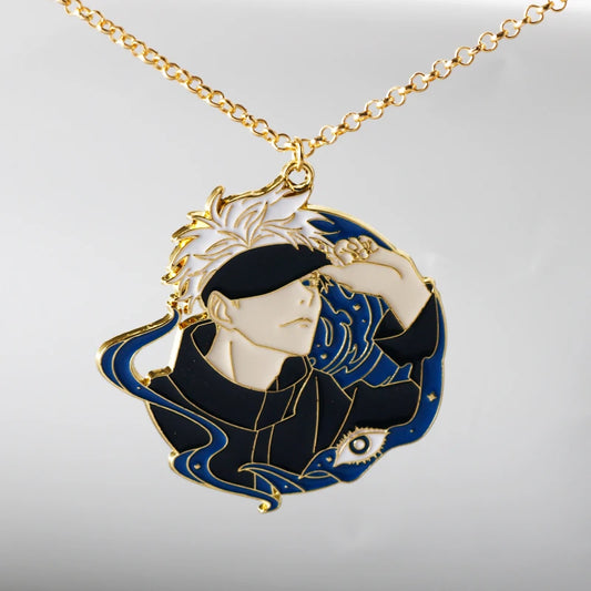 Hot Anime Jujutsu Kaisen Keychain Gojo Satoru Fushiguro Megumi Figure Enamel Pendant Keyring High Quality Props Cosplay Jewelry