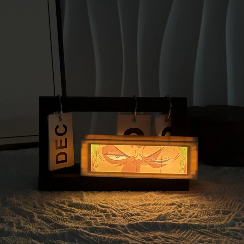 3D Anime Motion Night Light Anime Laser Lamp Box Touch Control For Bedroom Desk Decor Manga Birthday Gift Table Lamps Lightbox