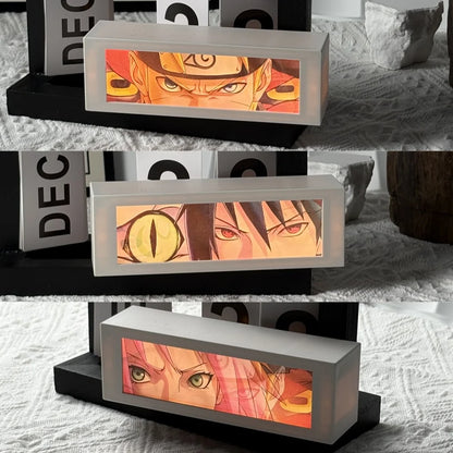 3D Anime Motion Night Light Anime Laser Lamp Box Led Light For Bedroom Desk Decor Manga Birthday Gift Table Lamps Lightbox