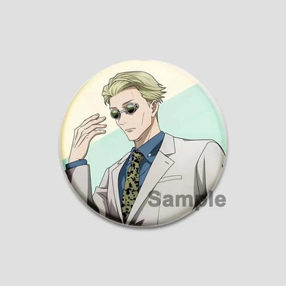 Hot Anime Jujutsu Kaisen Character Round Brooch Pin Geto Gojo Sukuna Choso Suguru Cartoon Badge Bag Clothes Deocr Fans Gift 58mm