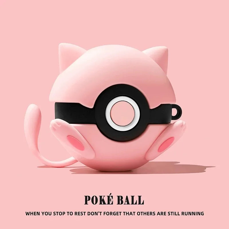 Poke Ball For Airpods Pro 2 Case,Cute 3D Cartoon Anime Case For Airpods Pro Case,Soft Silicone Earphone Cover For Boys/Kids