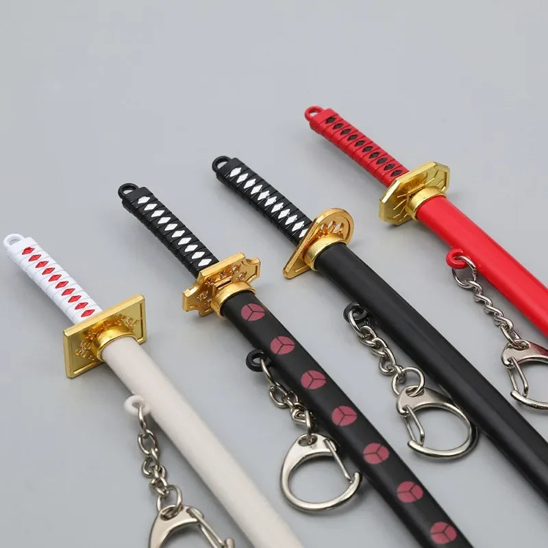 15cm Metal One Piece Katana Sword Mini Japanese Roronoa Zoro Katana Samurai Fake Knife Iron Alloy Real Sword Anime Toy Gift