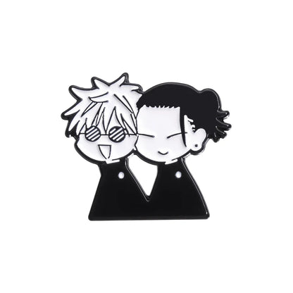Jujutsu Kaisen Chibi Enamel Pins Gojo Satoru Itadori Yuji Custom Brooches Lapel Badges Cartoon Funny Jewelry Gift for Friends