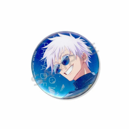 Anime Character Satoru Gojo Tinplate Enamel Brooch Pins Cute Creative Cartoon Figure Badge Pin Accessories Fans Collection Gifts