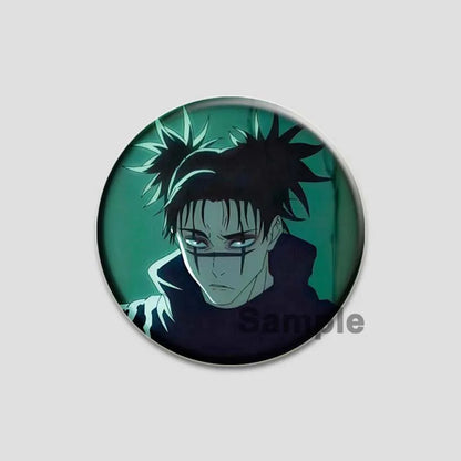Hot Anime Jujutsu Kaisen Character Round Brooch Pin Geto Gojo Sukuna Choso Suguru Cartoon Badge Bag Clothes Deocr Fans Gift 58mm