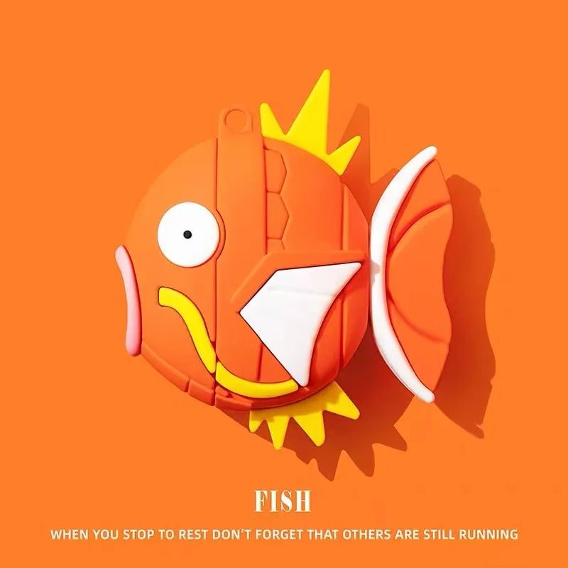 Poke Ball For Airpods Pro 2 Case,Cute 3D Cartoon Anime Case For Airpods Pro Case,Soft Silicone Earphone Cover For Boys/Kids