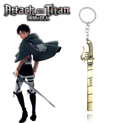 Anime Keychain Wings of Liberty Scouting Legion Cosplay Fans Pendant keyring for Women Men Backpack Jewelry Gift