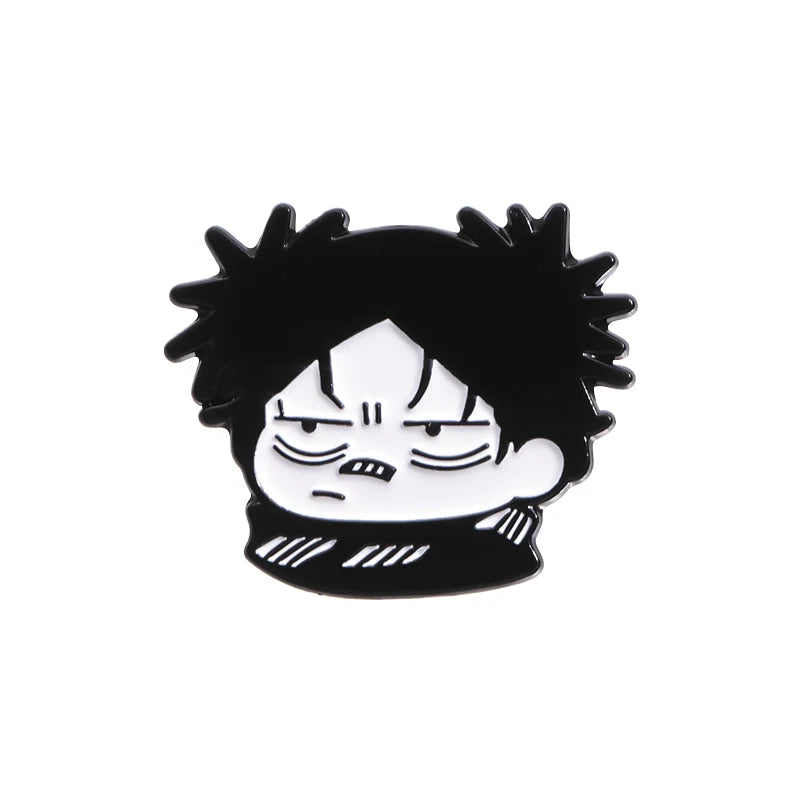Jujutsu Kaisen Chibi Enamel Pins Gojo Satoru Itadori Yuji Custom Brooches Lapel Badges Cartoon Funny Jewelry Gift for Friends