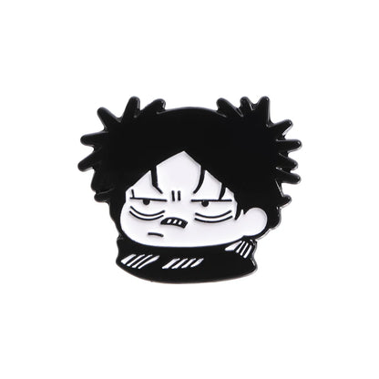 Jujutsu Kaisen Chibi Enamel Pins Gojo Satoru Itadori Yuji Custom Brooches Lapel Badges Cartoon Funny Jewelry Gift for Friends