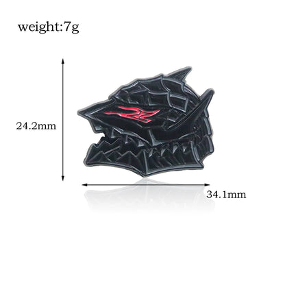 Anime 1997 Series Red Skull Keychain Berserk Warrior Slave Griffith Guts Keyring Cosplay Props Gift Men Women Backpack Jewelry