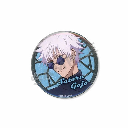 Anime Character Satoru Gojo Tinplate Enamel Brooch Pins Cute Creative Cartoon Figure Badge Pin Accessories Fans Collection Gifts