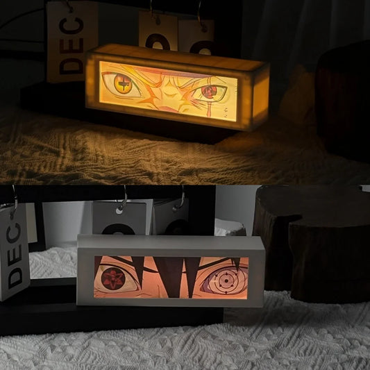 3D Anime Motion Night Light Anime Laser Lamp Box Touch Control For Bedroom Desk Decor Manga Birthday Gift Table Lamps Lightbox