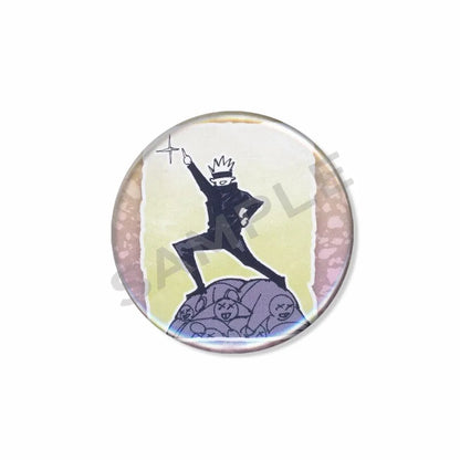 Anime Character Satoru Gojo Tinplate Enamel Brooch Pins Cute Creative Cartoon Figure Badge Pin Accessories Fans Collection Gifts
