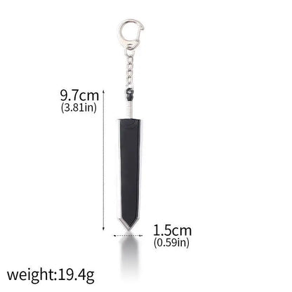 Anime 1997 Series Red Skull Keychain Berserk Warrior Slave Griffith Guts Keyring Cosplay Props Gift Men Women Backpack Jewelry