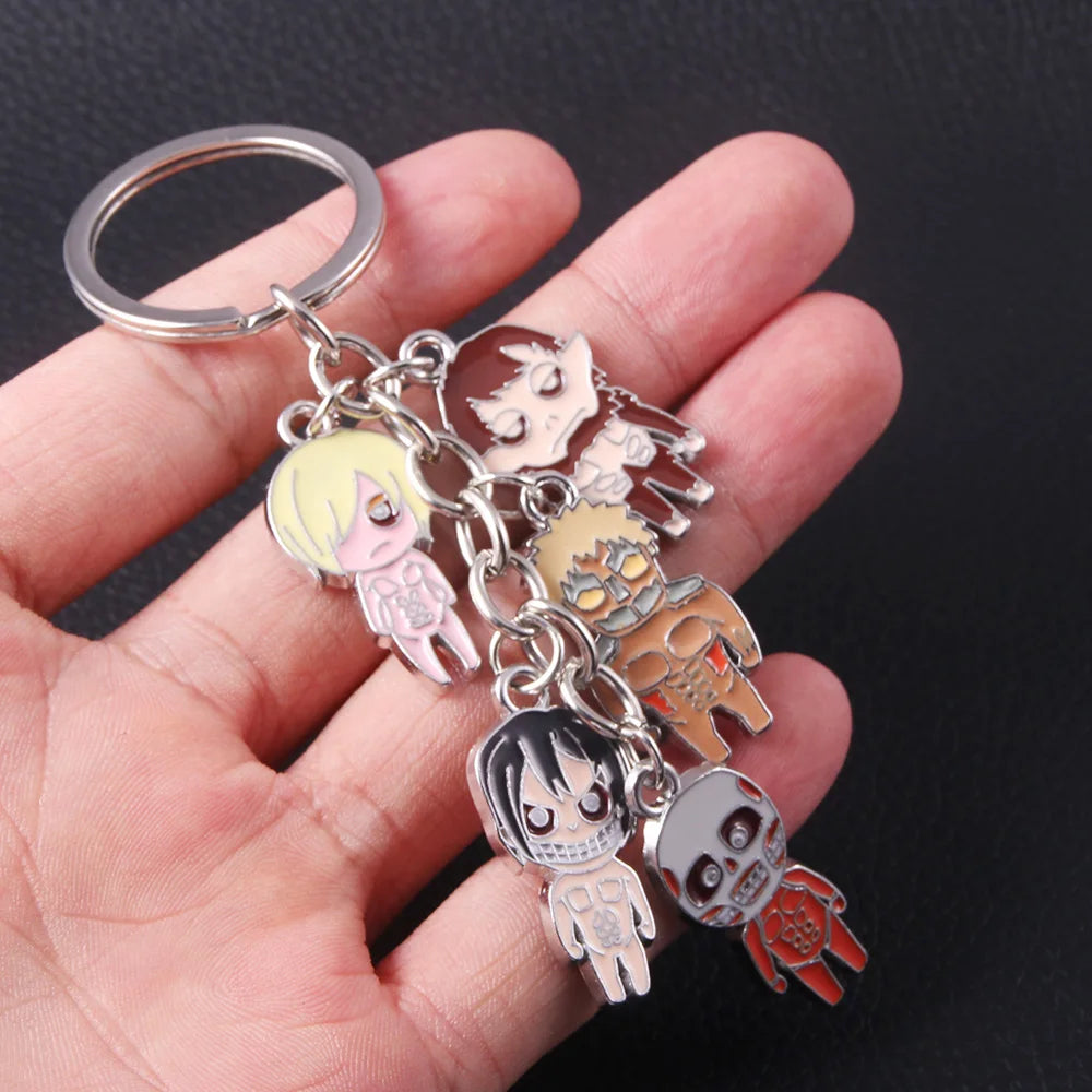 Anime Keychain Wings of Liberty Scouting Legion Cosplay Fans Pendant keyring for Women Men Backpack Jewelry Gift