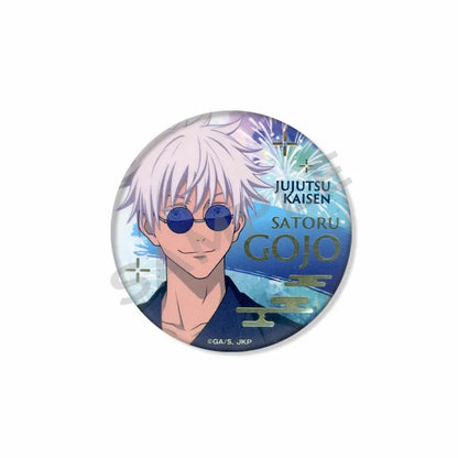 Anime Character Satoru Gojo Tinplate Enamel Brooch Pins Cute Creative Cartoon Figure Badge Pin Accessories Fans Collection Gifts