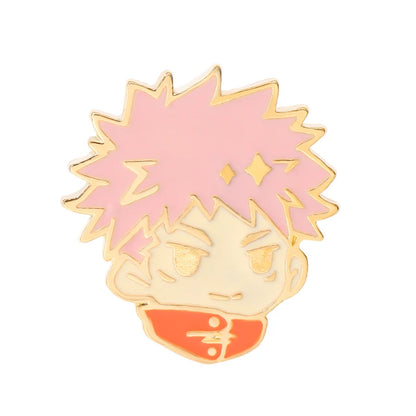 Jujutsu Kaisen Chibi Enamel Pins Gojo Satoru Itadori Yuji Custom Brooches Lapel Badges Cartoon Funny Jewelry Gift for Friends