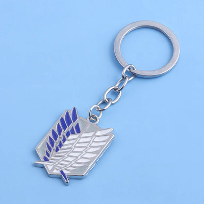 Anime Keychain Wings of Liberty Scouting Legion Cosplay Fans Pendant keyring for Women Men Backpack Jewelry Gift