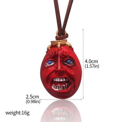 Anime 1997 Series Red Skull Keychain Berserk Warrior Slave Griffith Guts Keyring Cosplay Props Gift Men Women Backpack Jewelry