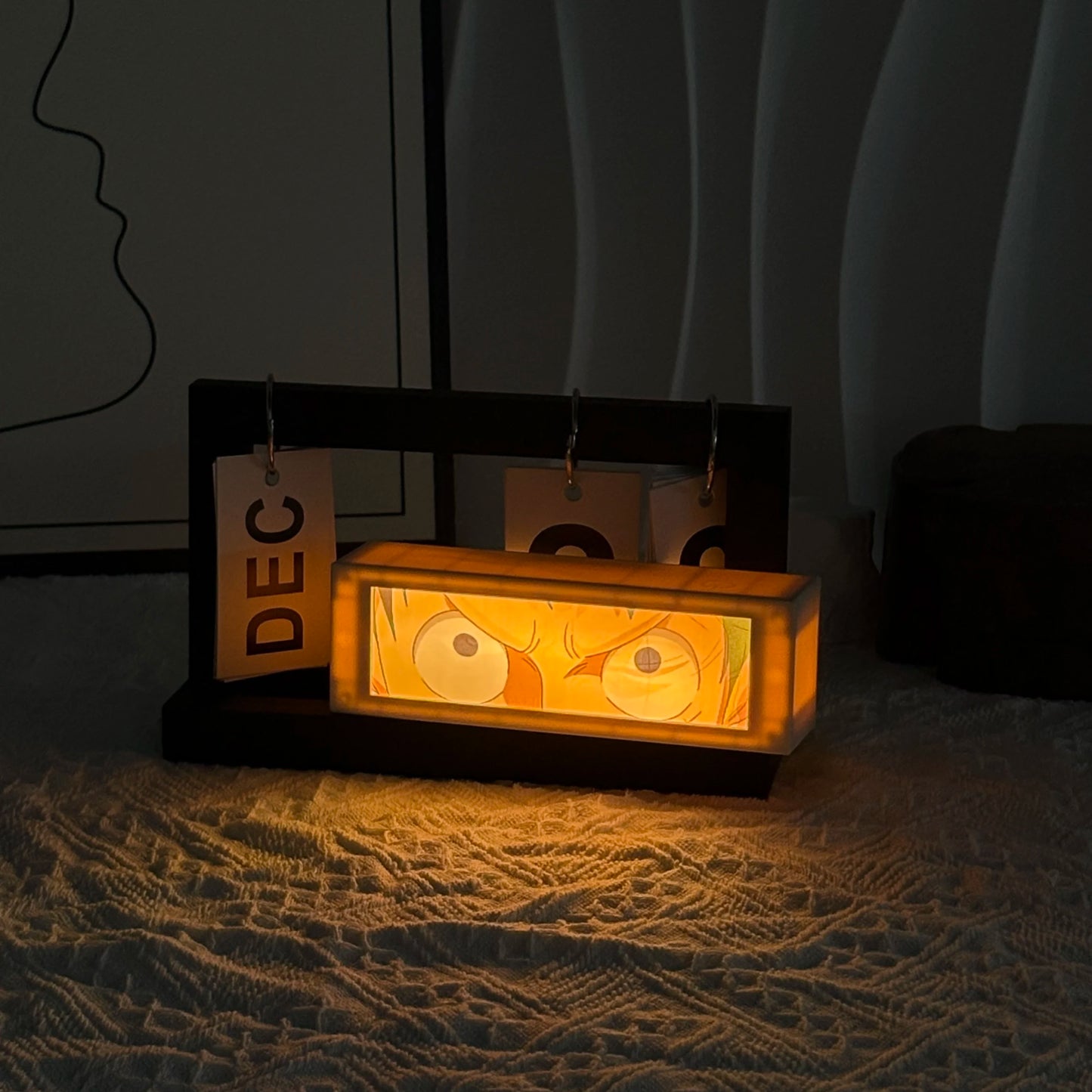 3D Anime Motion Night Light Anime Laser Lamp Box Touch Control For Bedroom Desk Decor Manga Birthday Gift Table Lamps Lightbox