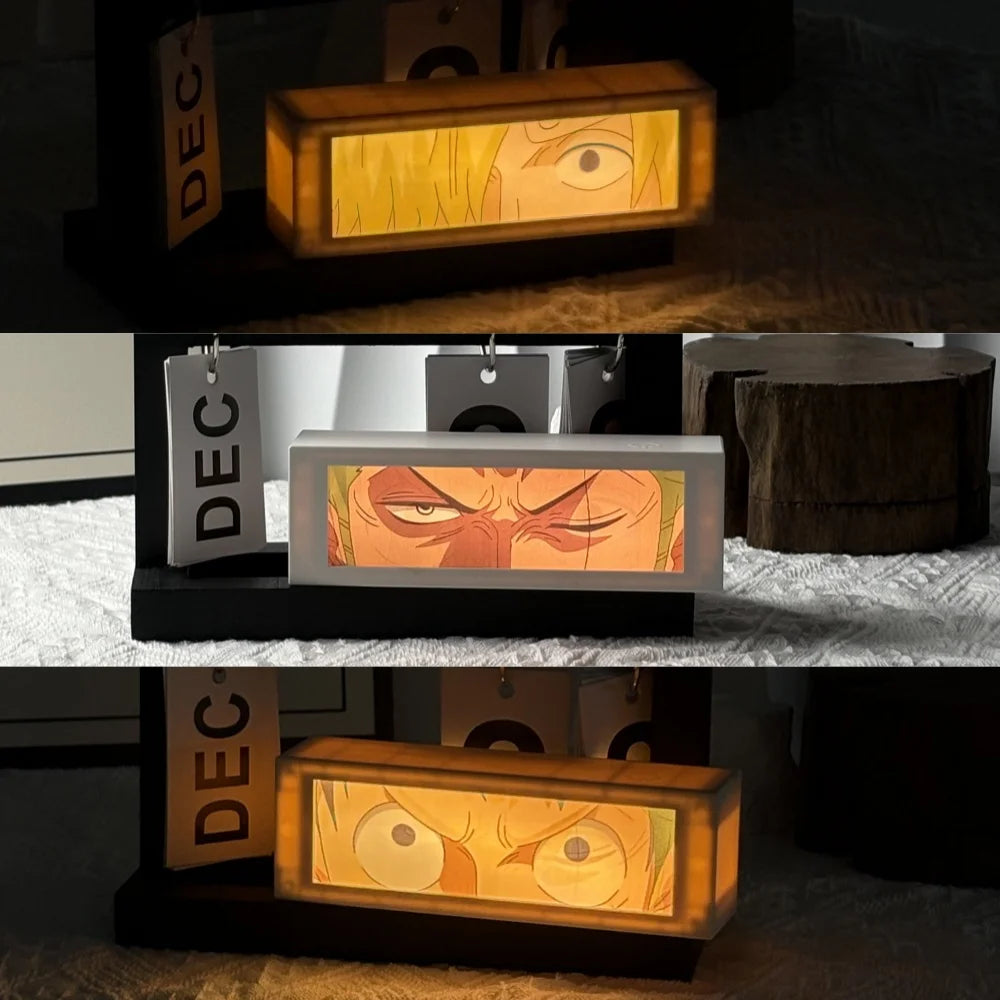 3D Anime Motion Night Light Anime Laser Lamp Box Led Light For Bedroom Desk Decor Manga Birthday Gift Table Lamps Lightbox