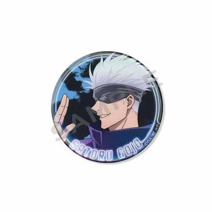 Anime Character Satoru Gojo Tinplate Enamel Brooch Pins Cute Creative Cartoon Figure Badge Pin Accessories Fans Collection Gifts
