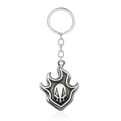Anime Bleach Keychain Kurosaki Ichigo Ulquiorra Mask Sword Metal Pandent Keyring for Women Men Car Jewelry Fan Cosplay Prop