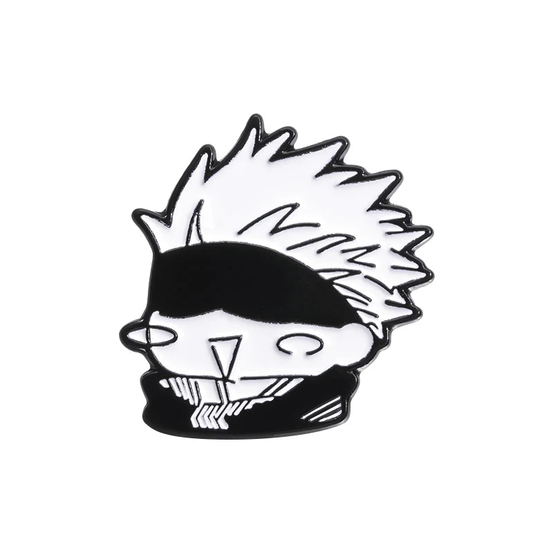 Jujutsu Kaisen Chibi Enamel Pins Gojo Satoru Itadori Yuji Custom Brooches Lapel Badges Cartoon Funny Jewelry Gift for Friends