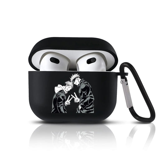 Anime Pattern Design for AirPods 3 Case Cover with Keychain Cute Anime Compatible with AirPods 3rd Generation Case Full Protective Soft Silicone Shockproof Headphone Case